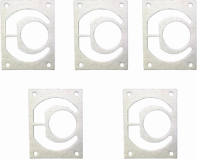 Replaces Harman Ceramic Fiber Insert Plate Gasket, Superwool Overfire Air Burnpot Gasket, 5 Pack