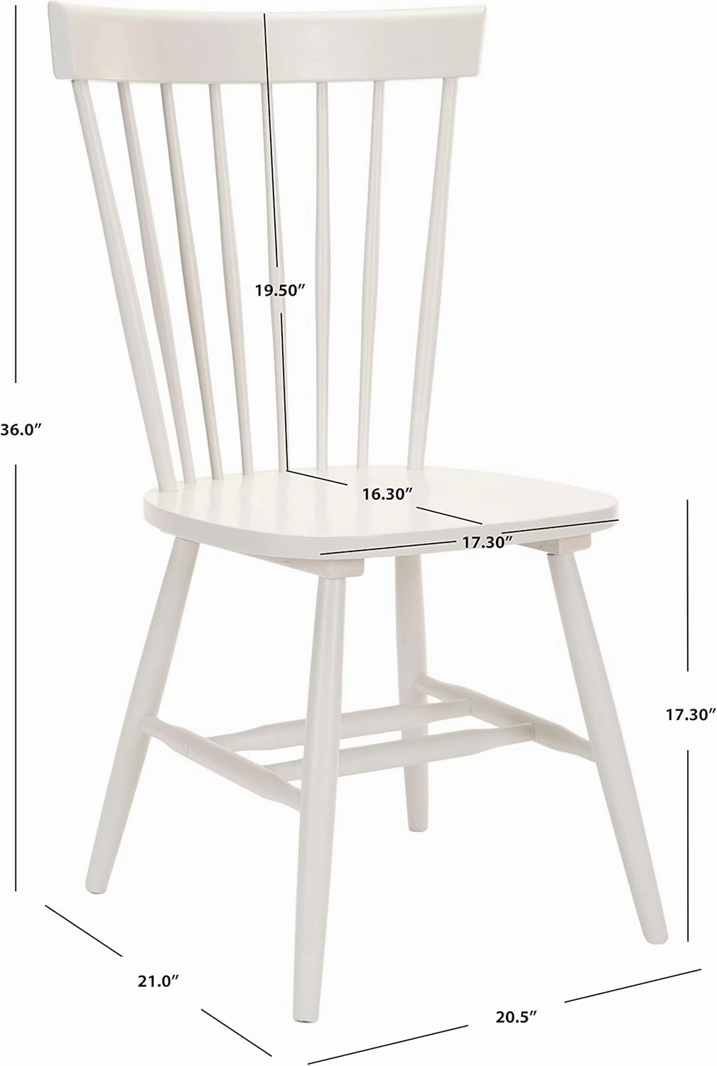 SAFAVIEH Parker Parkse Side Chair, 0, Off White