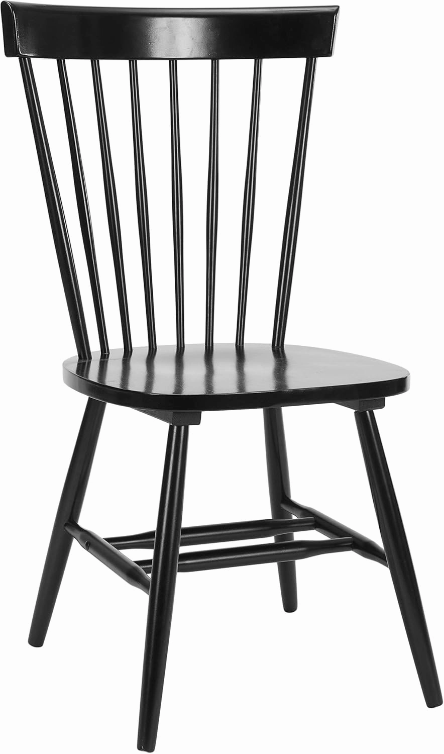 SAFAVIEH Parker Spindle Windsor Set of 2 Dining Chair, 17, Black