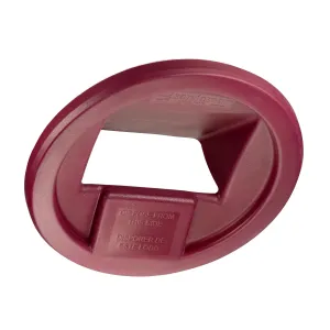 San Jamar KA3244 Katchall Rugged Round Retriever for 32 and 44 Gallon Waste Cans, Red