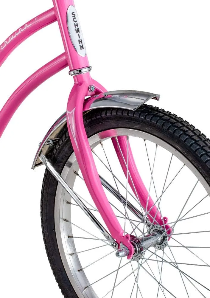 Schwinn Classic Sting-Ray and Fair Lady Beach Cruiser Bike, for Boys and Girls, 20-Inch Wheels, Single-Speed, High Rise Ape Handlebars, Coaster Brakes