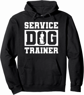 Service Dog Handler Trainer Present Pullover Hoodie