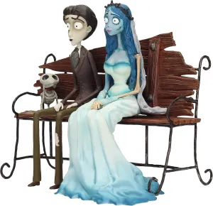 Set Figura Víctor y Emily Sentados en Banco