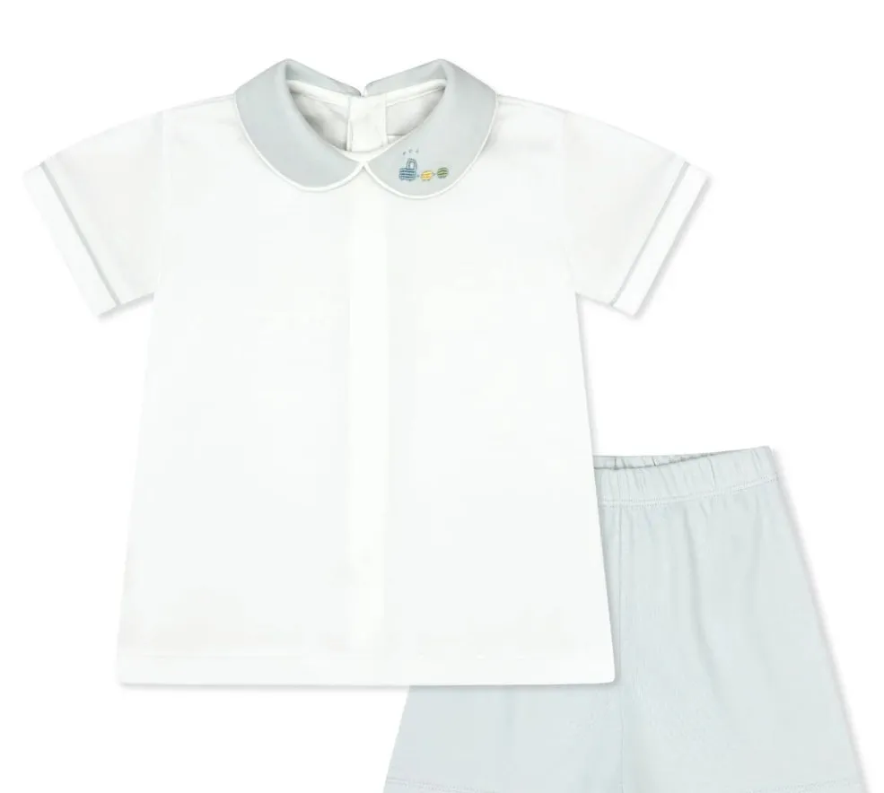 Sibley Short Set | Park Blue, Train