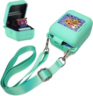 Silicone Case for Bitzee Digital Pet Interactive Virtual Toy, Protective Holder Skin for Bitzee Interactive Toy Digital Pet and Case Accessories (Green)
