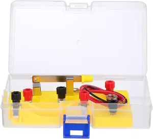 Simple Circuit Experiment Set With Small Light Bulbs Connected In Series Lights Up Electrical Science Experiment Materials For Primary School Students Simple Circuit Experiment Kit ( Color : Yellow )