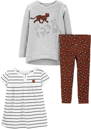 Simple Joys by Carter's baby-girls 3-piece Playwear Set