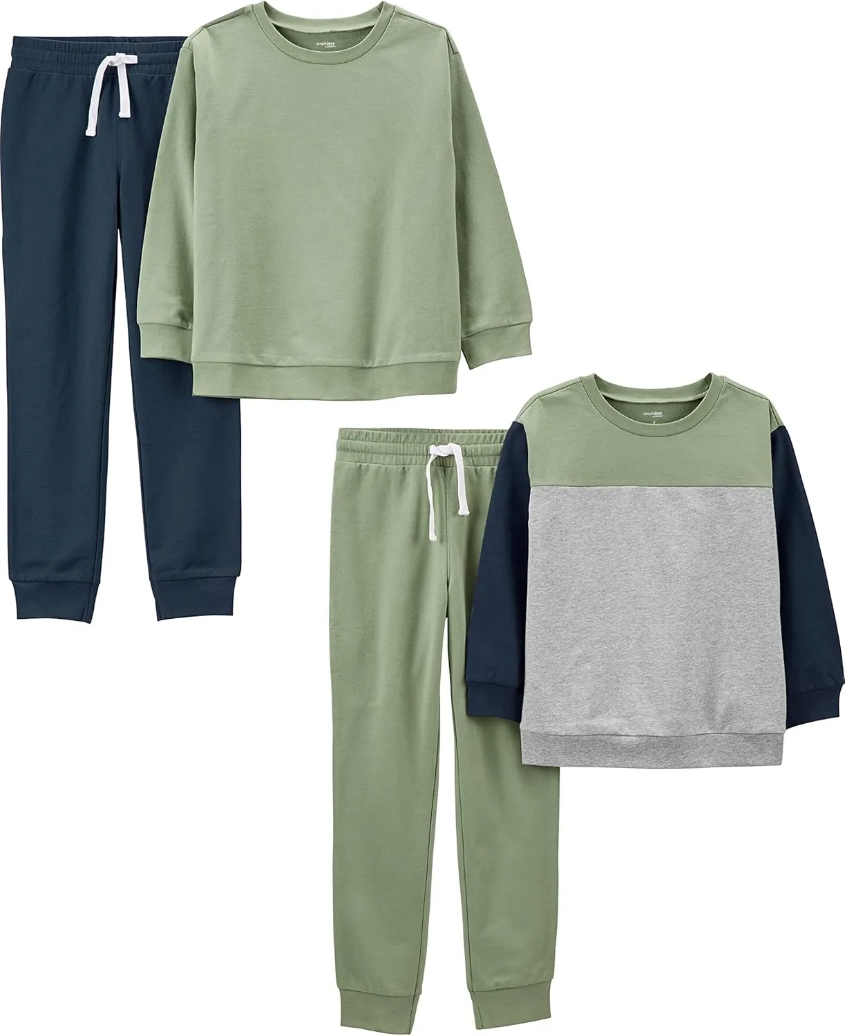 Simple Joys by Carter's boys 4-piece Sweatshirt Set