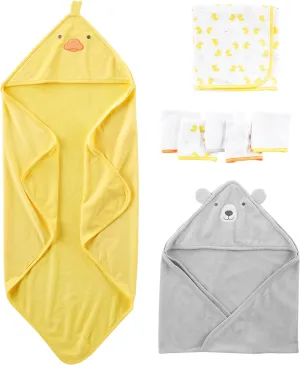 Simple Joys by Carter's Unisex Babies' 8-Piece Towel and Washcloth Set, Multipacks