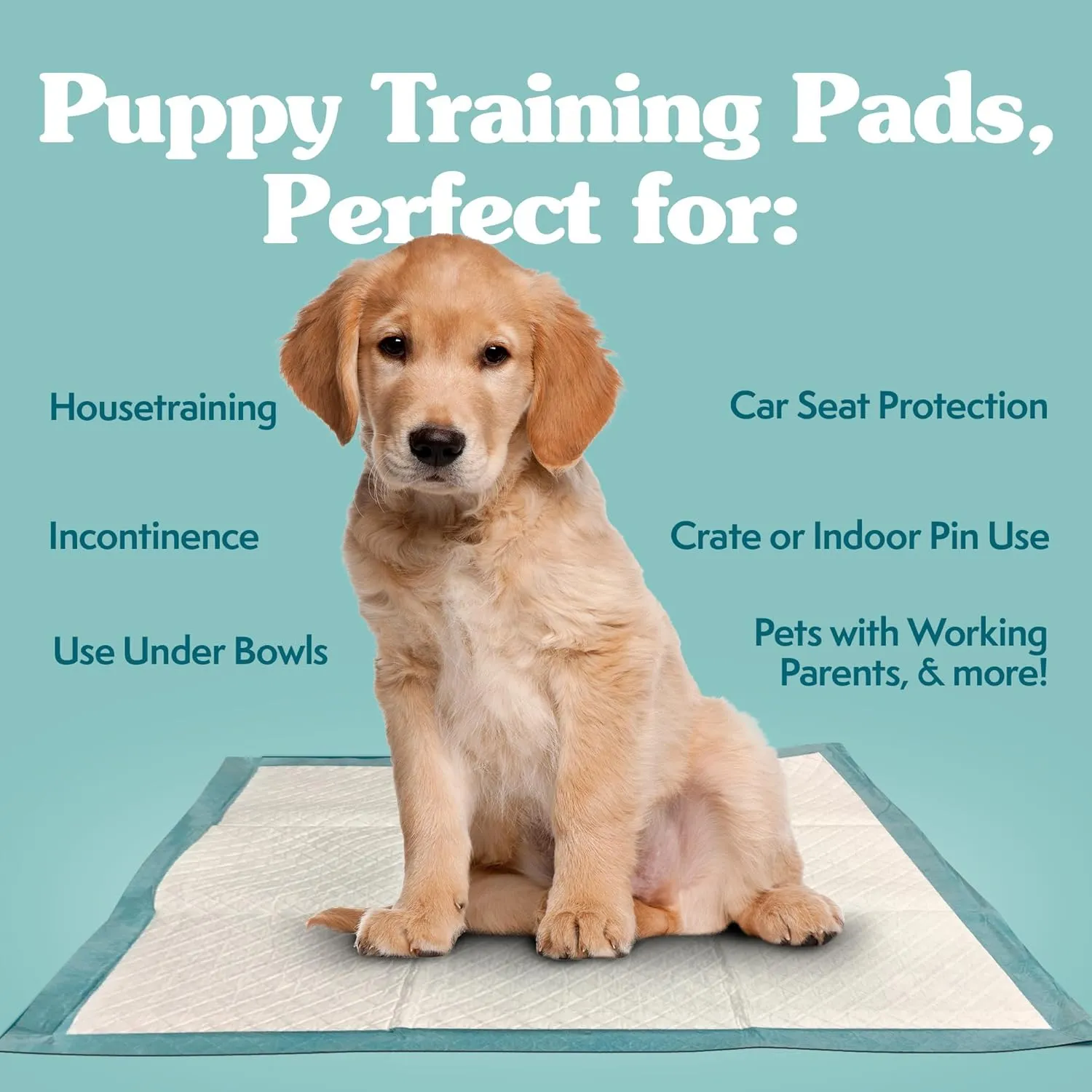 Simple Solution Extra Large Pee Pads For Dogs, XL Puppy Potty Training Pee Pad, 6 Layers Thick, Instashield Absorbent, Attracts Dogs, Leak Proof, Odor Neutralizing, Disposable, XLARGE 28"x30", 100ct