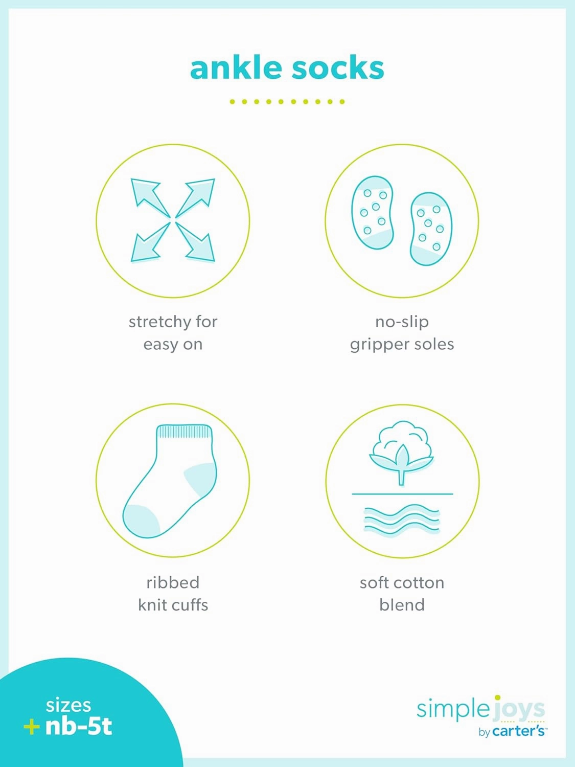Simple Joys by Carter's Baby Boys' 12-Pack Socks