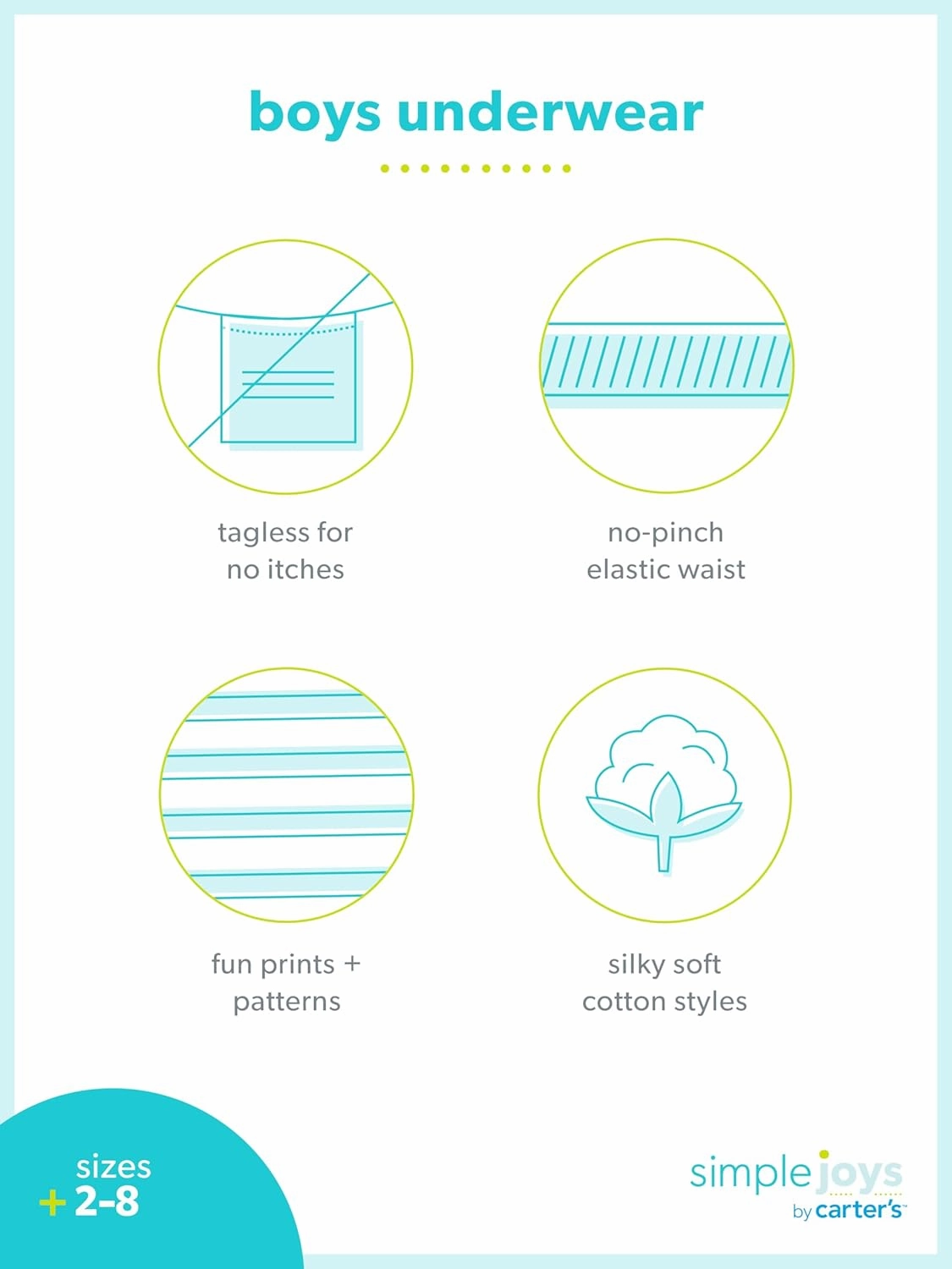 Simple Joys by Carter's Boys' 8-Pack Underwear