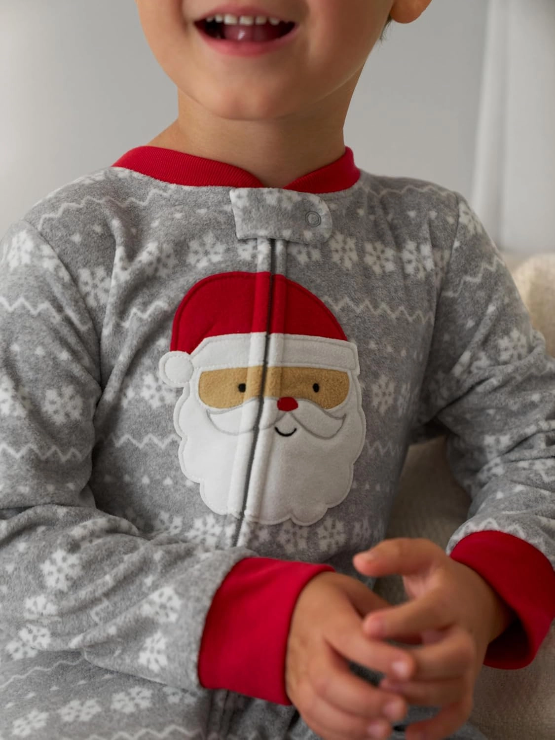 Simple Joys by Carter's Kids' Holiday Loose-fit Flame Resistant Fleece Footed Pajamas