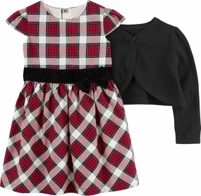 Simple Joys by Carter's Toddlers and Baby Girls' 2-Piece Special Occasion Dress and Cardigan Set