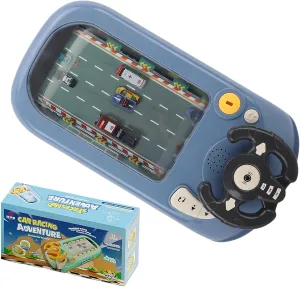 Simulation Driving Steering Wheel, 2025 New Racing Adventure Car Steering Wheel, Musical Interactive Racing Car Steering Wheel Toy (Grey)