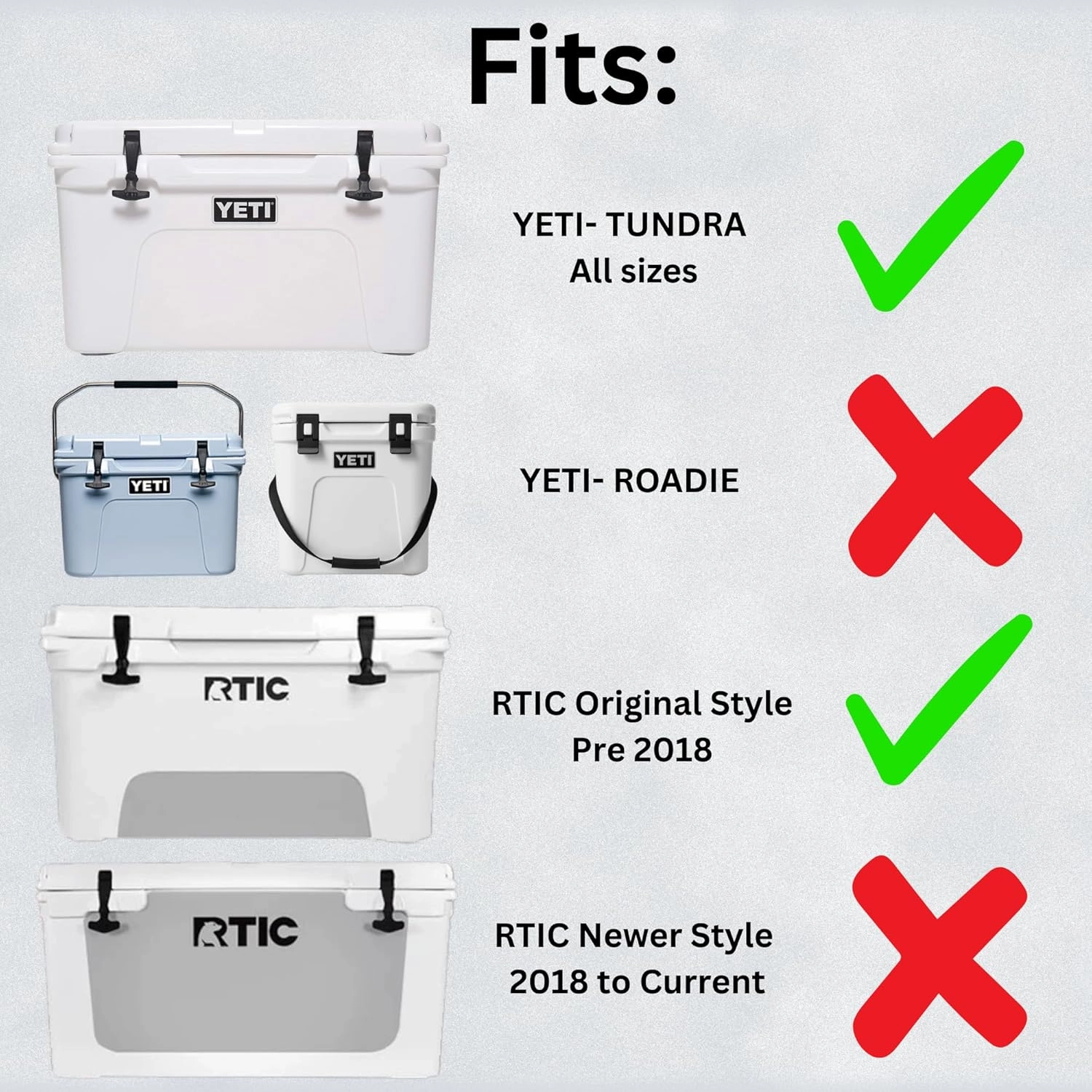 Sliding Feet for Yeti Tundra Cooler - Set of 4