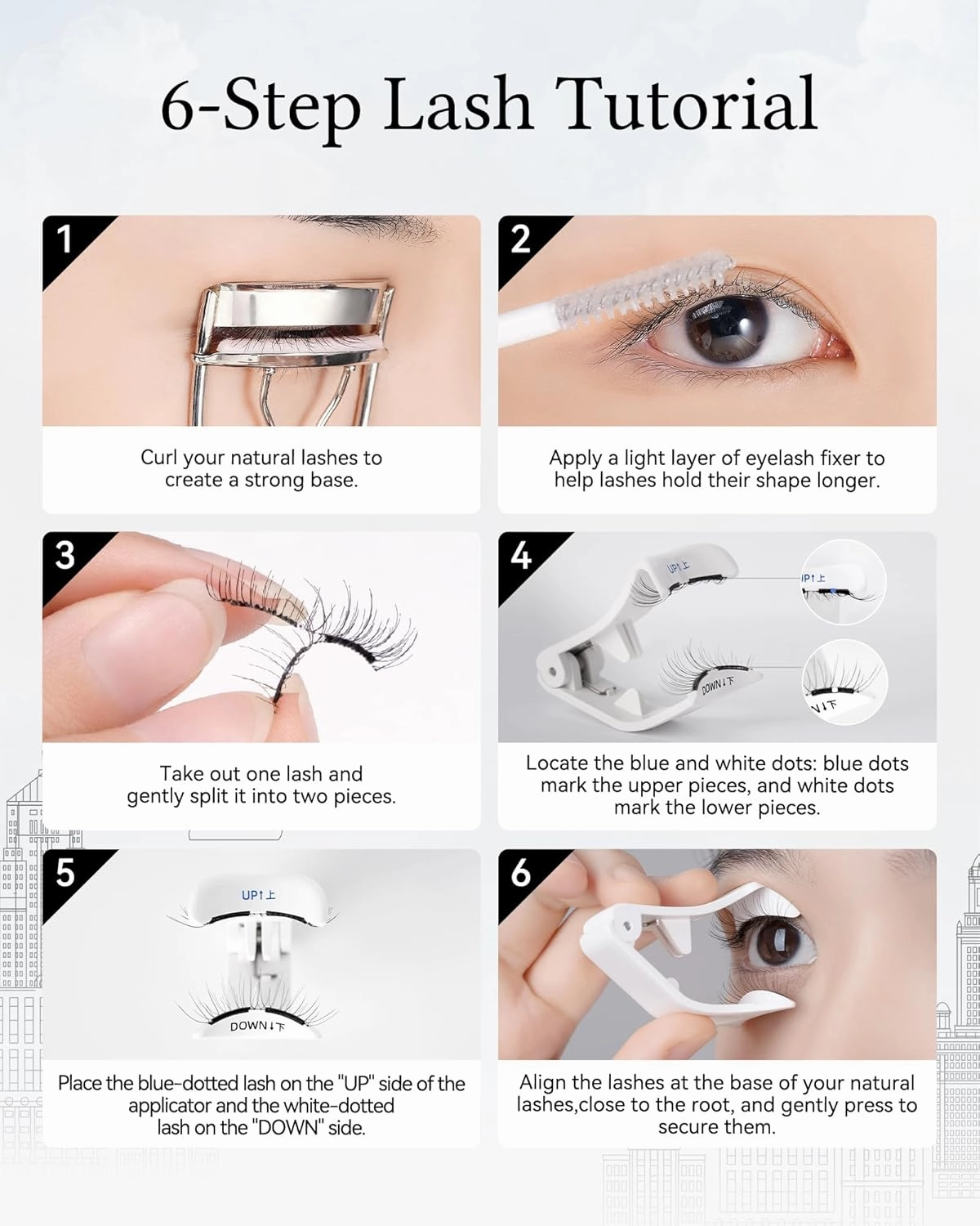 Soft Magnetic Lashes Kit, Destination Collection Magnetic Lashes (No.26 Savannah Breeze, 21.5mm)