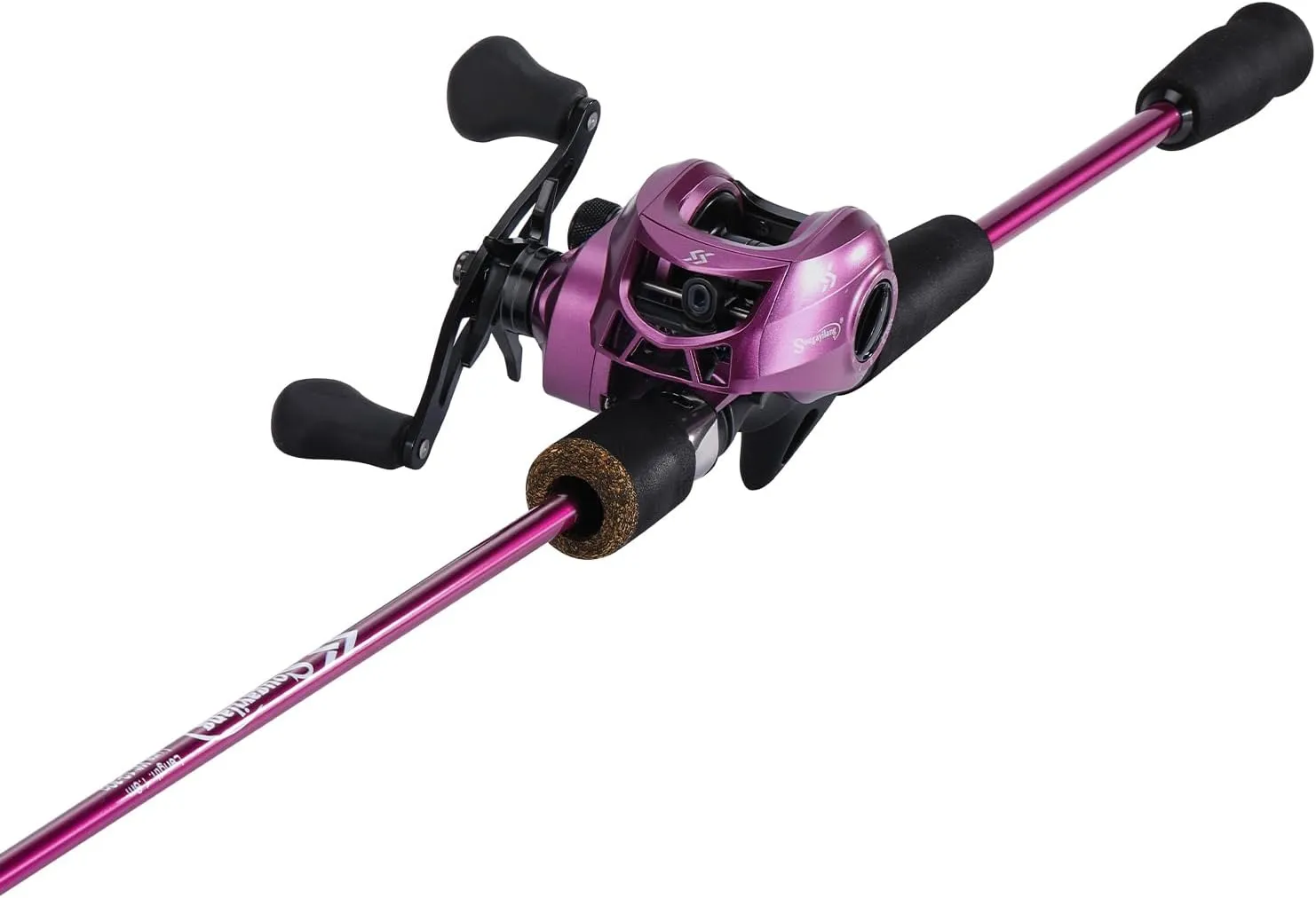 Sougayilang Baitcaster Reel and Fishing Rod Combo, 2-Piece Fishing Pole with Comfort EVA Grip Handle