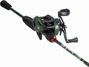 Sougayilang Fishing Rod Combo, Baitcasting&Spinning Reel with IM6 Graphite Blank Rods