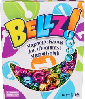 Spin Master Games, Bellz! The Quick to Pick-up Family Magnet Game with Magnetic Wand and Bells, Giftable Pouch Included for On-The-Go Fun, for Ages 6 