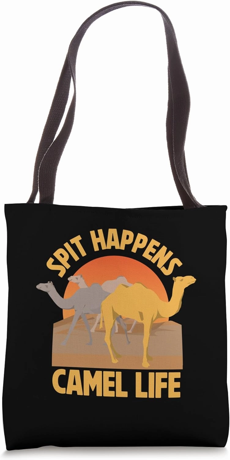 Spit Happens Camel Life Camel Tote Bag