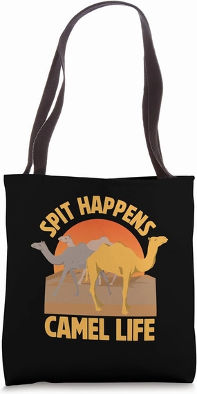 Spit Happens Camel Life Camel Tote Bag