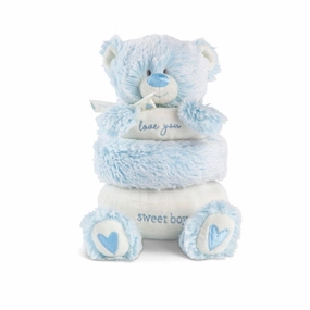 Stackable Plush Teddy - Blue