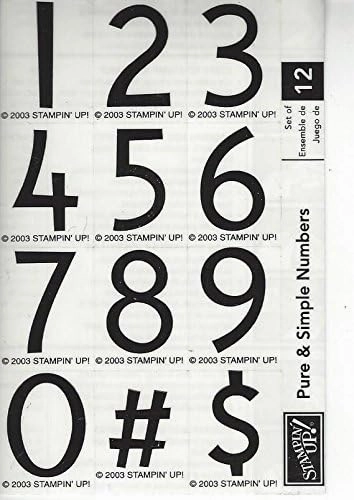 Stampin' Up! Pure & Simple Numbers Stamp Set