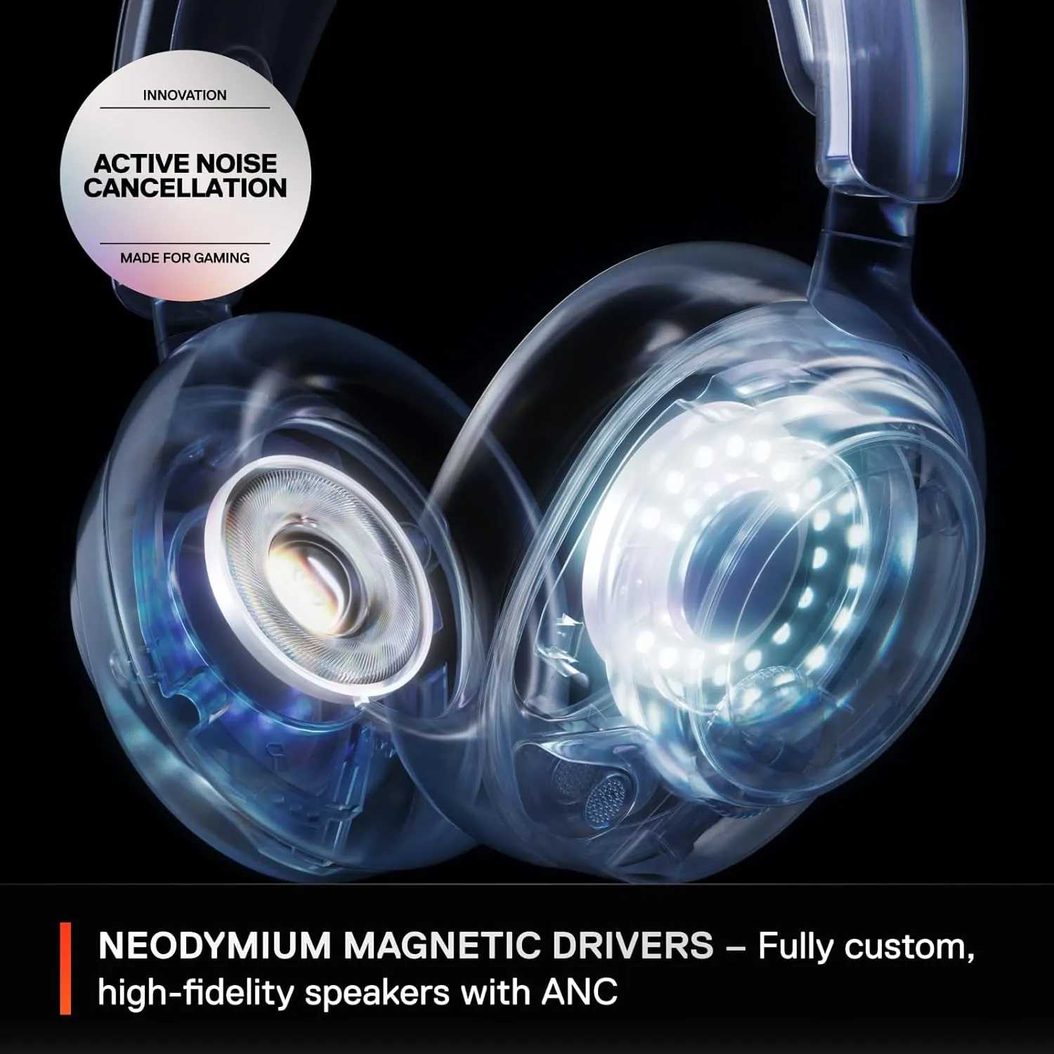 SteelSeries Arctis Nova Pro Wireless Multi-System Gaming Headset - Neodymium Magnetic Drivers - Active Noise Cancellation - Gen 2 Mic - White (Renewed)