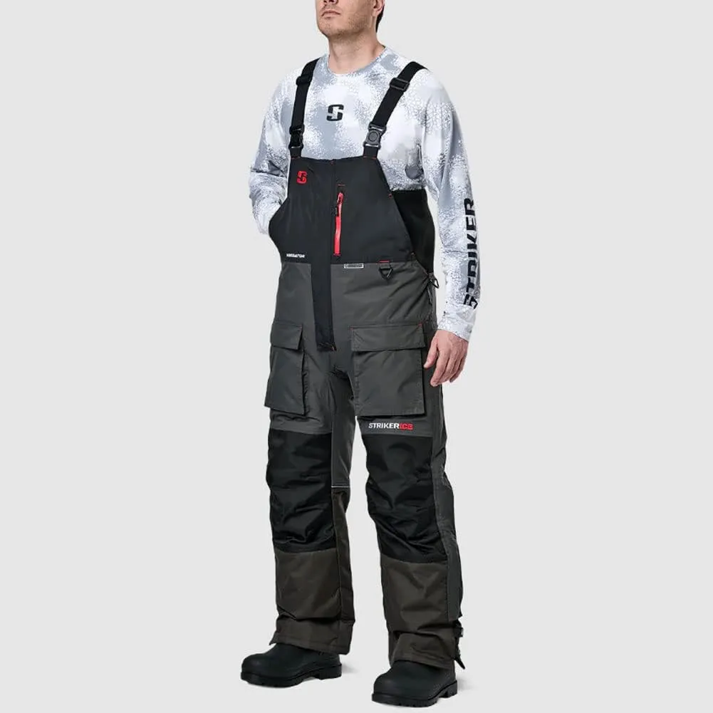 Striker Men's Predatordurable Windproof Water-resistant Ice Fishing Bib With Sureflote Flotation Technology