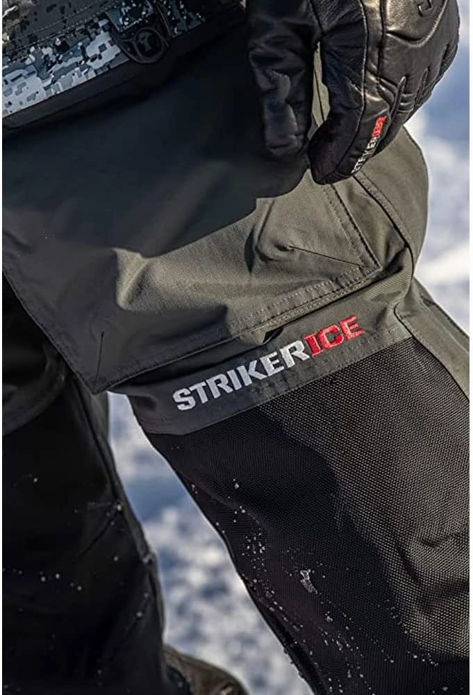 Striker Men's Predatordurable Windproof Water-resistant Ice Fishing Bib With Sureflote Flotation Technology