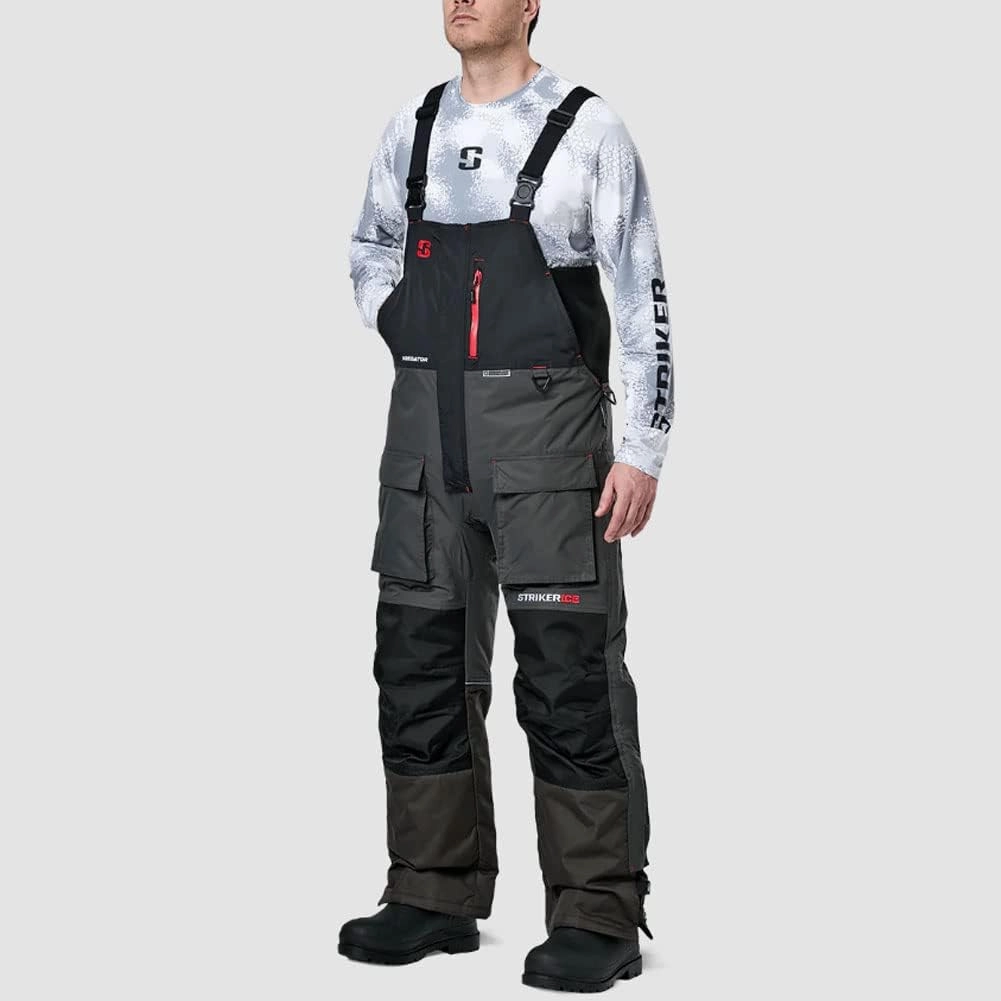 Striker Men's Predatordurable Windproof Water-resistant Ice Fishing Bib With Sureflote Flotation Technology