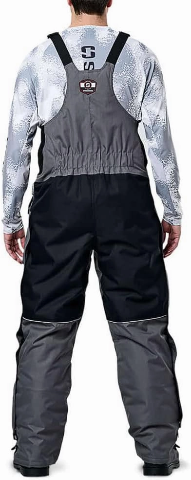 Striker mens Hardwater Durable Windproof Water-resistant Outdoor Ice Fishing Bib With Sure Flote Flotation Technology
