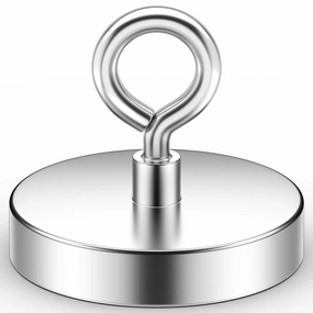 Strong Neodymium Fishing Magnets, 1000 lbs (453 KG) Pulling Power, Rare Earth Magnets, 3.54 inch (90mm) Diameter, Ideal for River Recovery and Magnetic Fishing Excursions