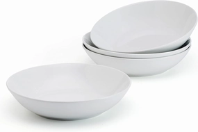 Studio Nova Alexis Set of 4 Pasta Bowls, 8 Inch, 20 Ounce, White