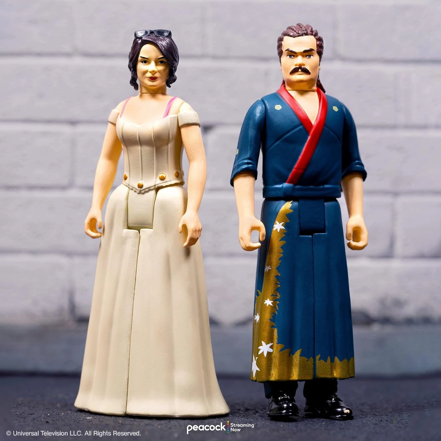 Super7 Parks and Recreation Ron and Tammy 2 Wedding Night - (2-Pack) 3.75" Parks and Rec Action Figures with Accessory Classic TV Show Collectibles and Pop Culture Toys