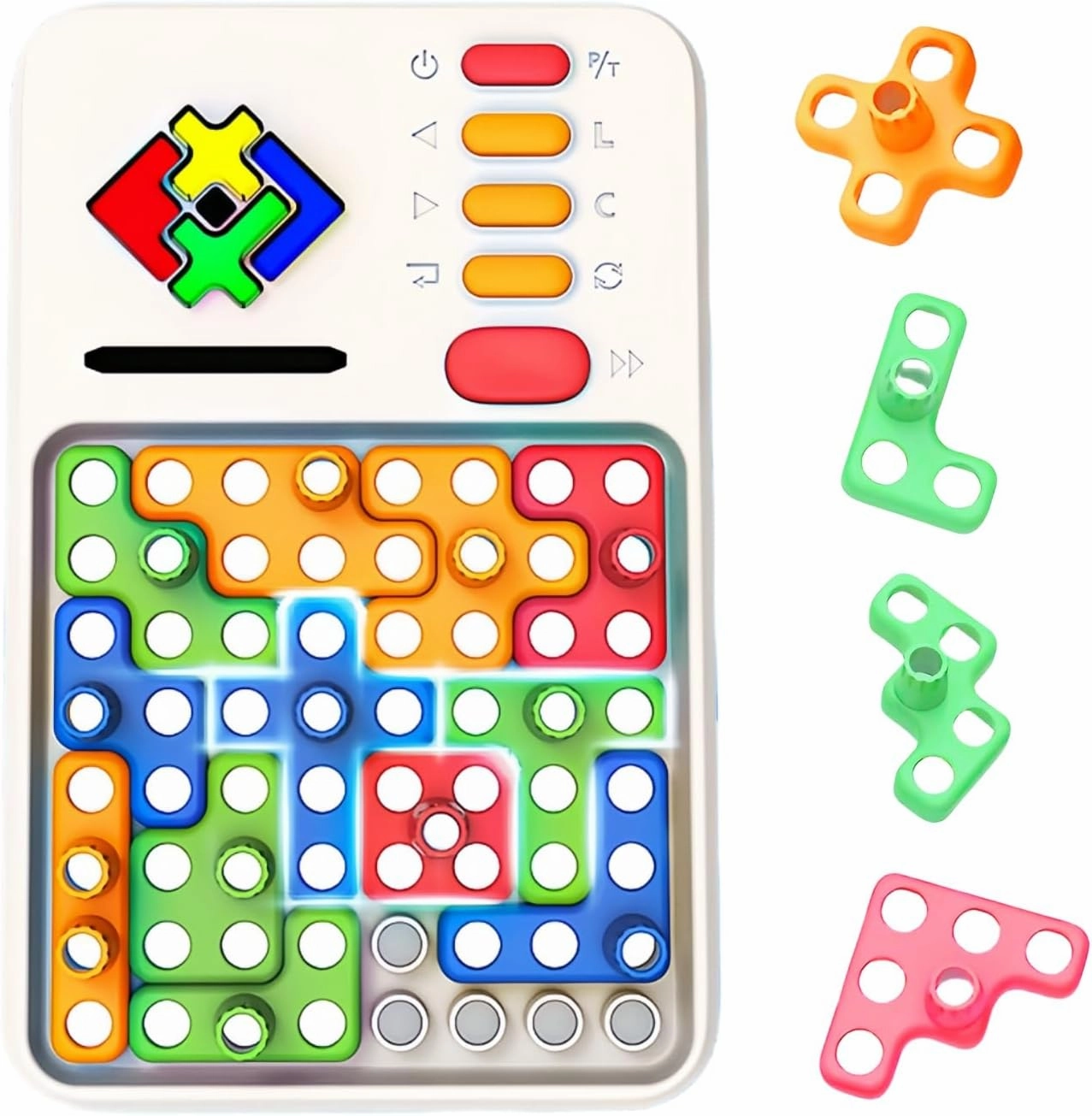 Super Brick Puzzle Maze Block Game Console 1030 Levels Concentration Training/Logical Thinking Parent-Child Interactive Game Children/Teenagers Brain Teaser Toy Boys/Girls