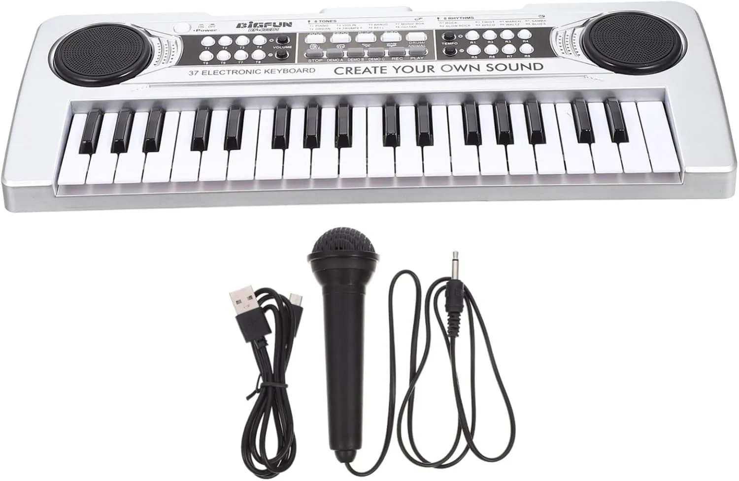 SUPVOX Multi Functional Electronic Piano Keyboard for Simulation Plaything with Microphone Lightweight Enhance Musical Skills and Right Brain Development