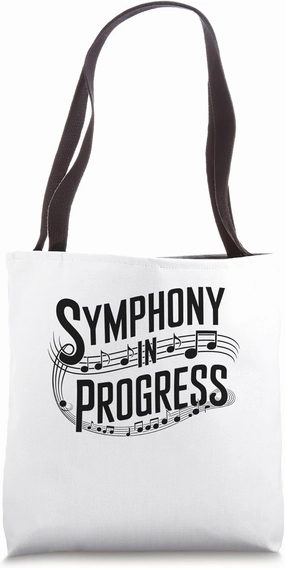 Symphony In Progress Music Composer Compose Song Tote Bag