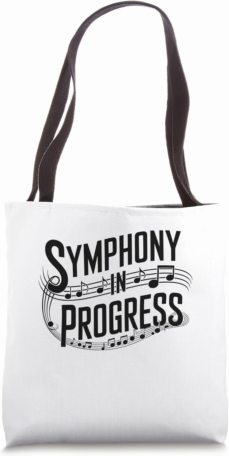 Symphony In Progress Music Composer Compose Song Tote Bag