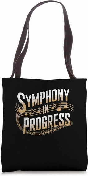 Symphony In Progress Music Composer Compose Song Tote Bag