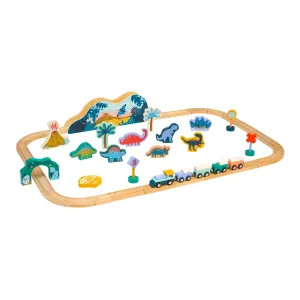 T-Rex Express Wooden Train Set