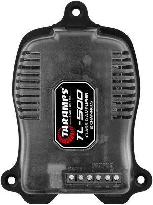 Taramp's TL 500 Amplifier 90 Watts RMS at 2 Ohms, 2x 45 Watts RMS, 2 Channels Class D, Car Audio Amp, Stereo, A.R.T System, Automatic Activation, 8 ~ 16 VDC, Black, Small