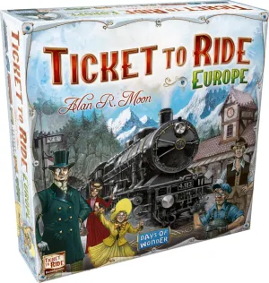 Ticket to Ride Europe Board Game - Embark on a Railway Adventure Across the Continent! Fun Family Strategy Game for Kids & Adults, Ages 8 , 2-5 Players, 30-60 Min Playtime, Made by Days of Wonder