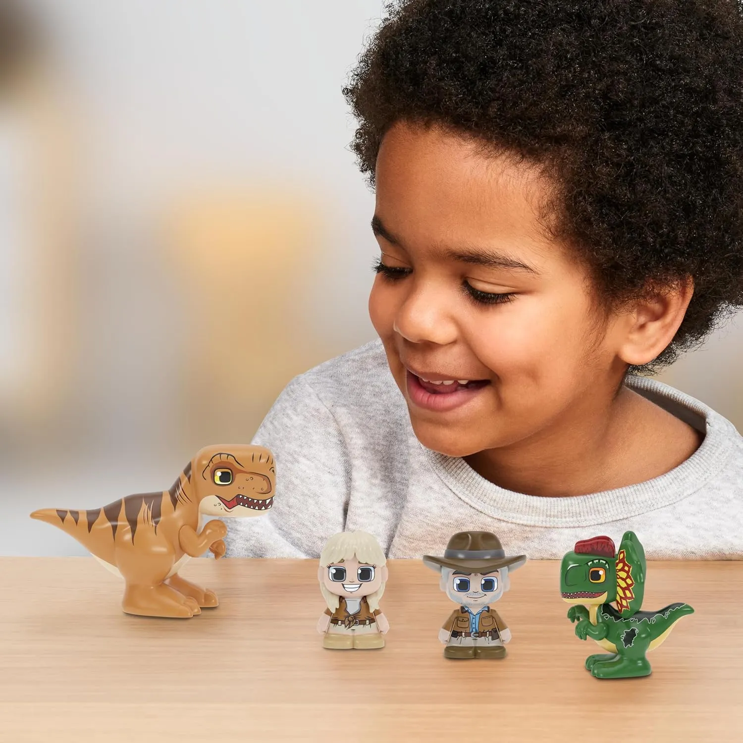 Tile Town Jurassic World Gate Escape Magnetic Tiles Building Set and Figures, Kids 3-5 , New Action Tiles for Action Play, Realistic Builds, STEM Creative Toy
