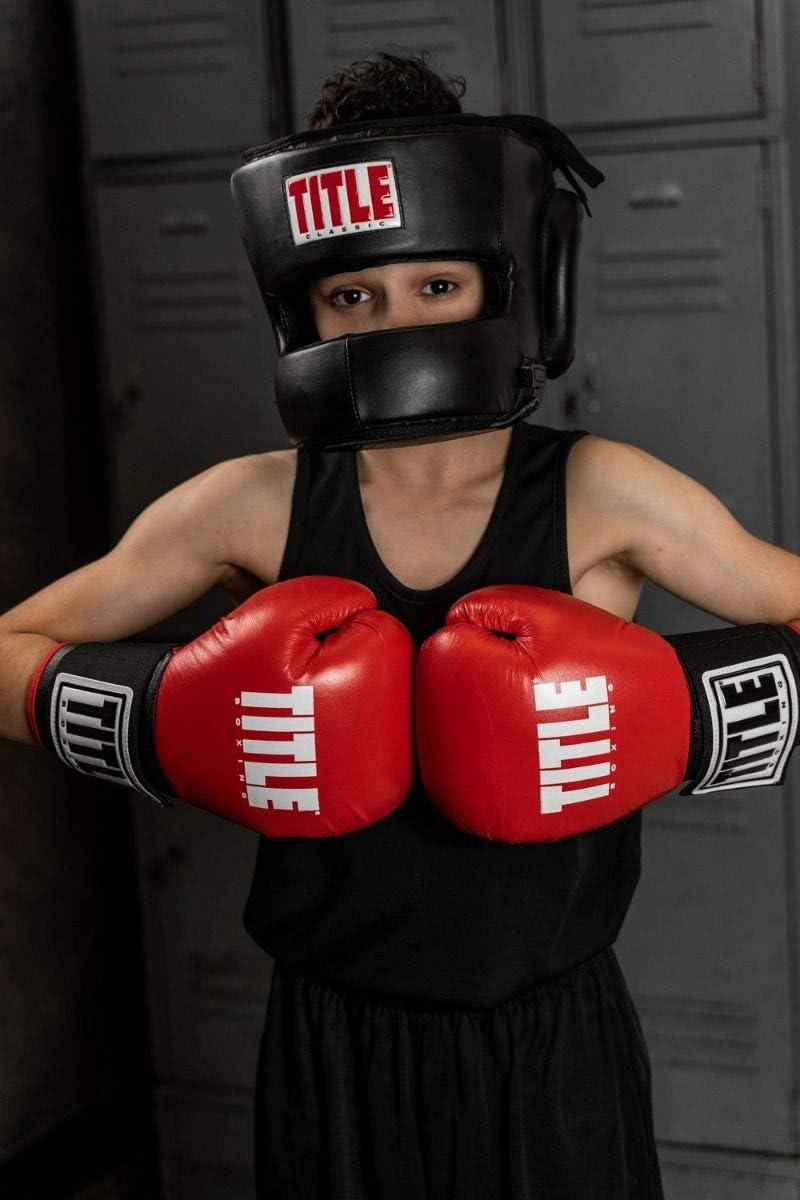 Title Classic Face Protector Headgear - Boxing Headgear, MMA Gear, Headgear, Sparring Gear, Headgear Boxing, Sparring Boxing Head Gear, Sparring Headgear, Muay Thai Headgear