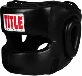 Title Classic Face Protector Headgear - Boxing Headgear, MMA Gear, Headgear, Sparring Gear, Headgear Boxing, Sparring Boxing Head Gear, Sparring Headgear, Muay Thai Headgear