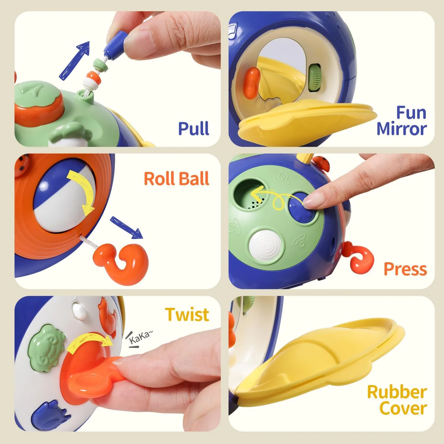 Toddler Toys for 1 Year Old Boy Activity Cube Learning Educational Musical Busy Cube Baby Toy 3 6 9 12 Months Autism Sensory Toys Girl Boy 1st Birthday