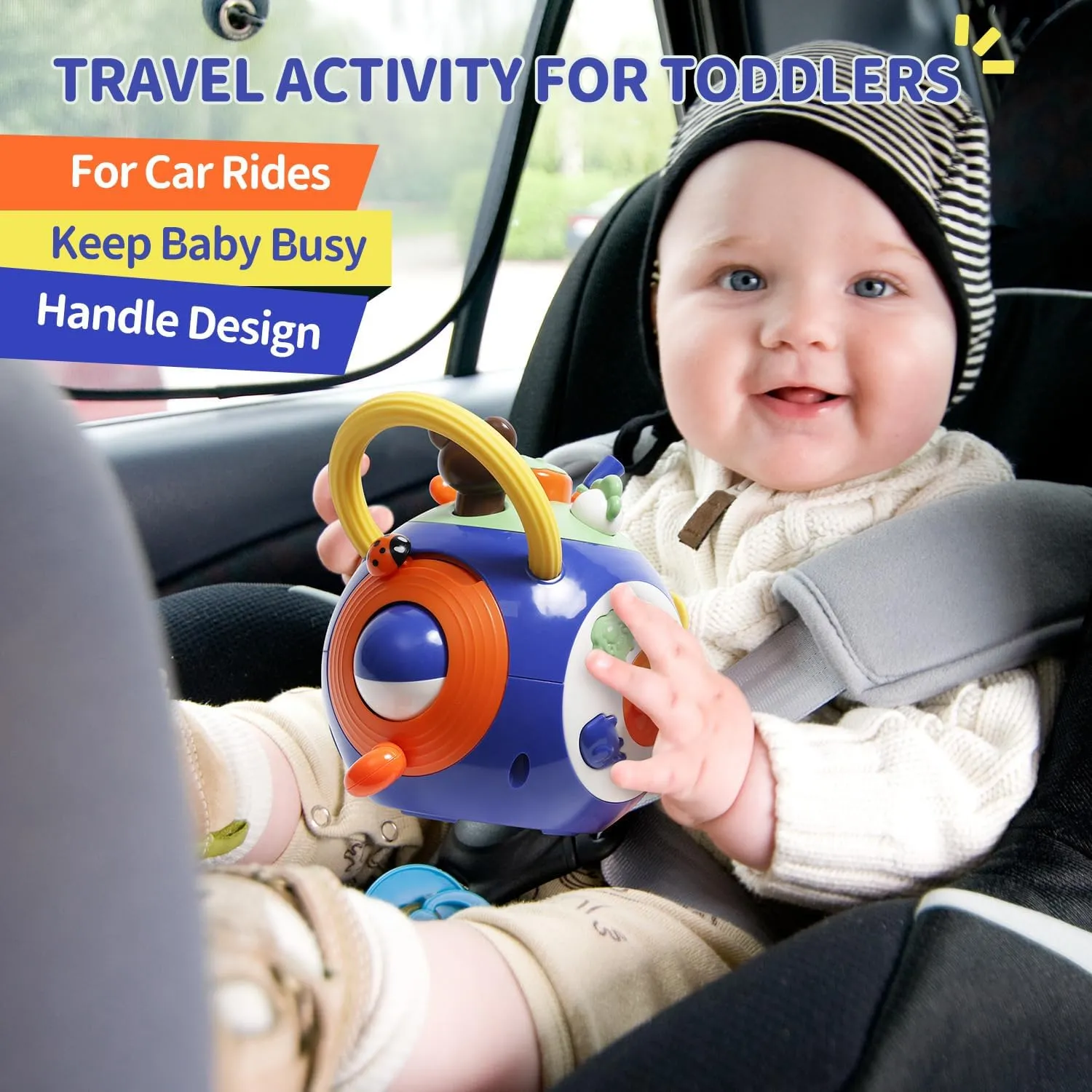 Toddler Toys for 1 Year Old Boy Activity Cube Learning Educational Musical Busy Cube Baby Toy 3 6 9 12 Months Autism Sensory Toys Girl Boy 1st Birthday