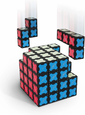 TOSY Magnet Cube 4x4 - 560 Magnets, 70 Blocks, 8in1 Toy: 4th of July Decorations, Puzzle Cube, STEM Building Blocks, Transformable Fidget Spinner, Infinity Cube, Magnet Tiles, UV Flashlight, Glowing